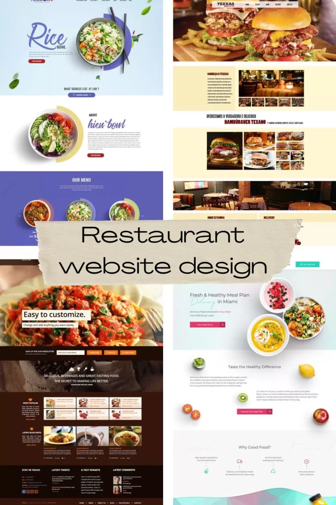 طراحی سایت رستوران