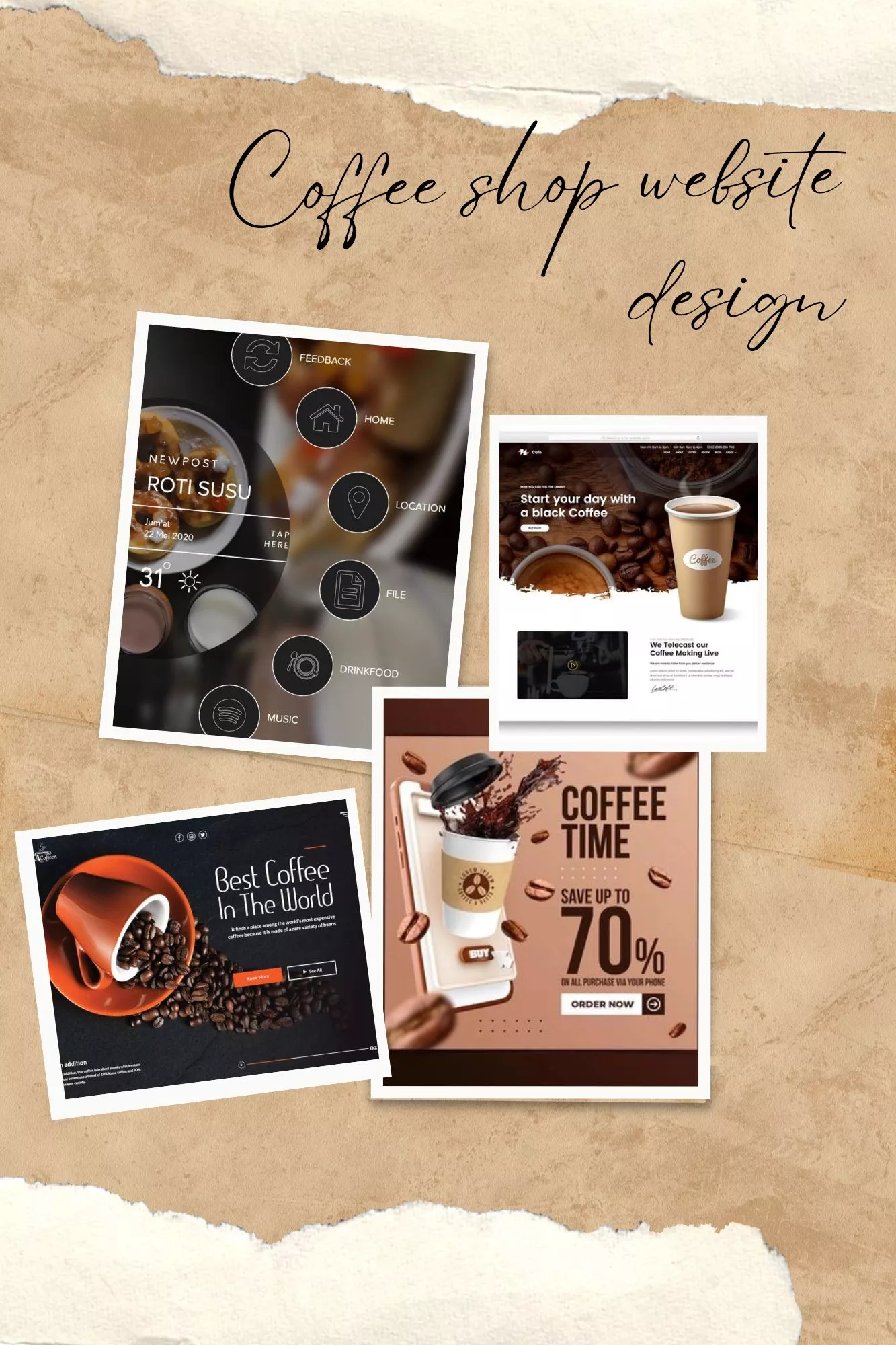 طراحی سایت کافی شاپ